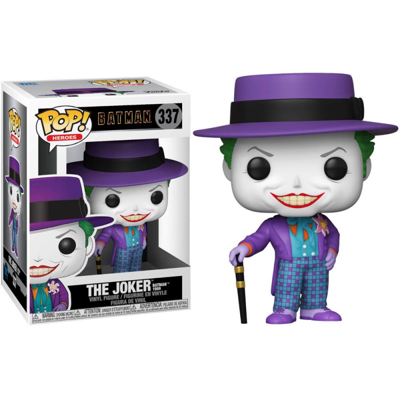 FIGURA POP DC COMICS BATMAN 1989 JOKER WITH HAT FIGURA POP DC COMICS BATMAN 1989 JOKER WITH HAT