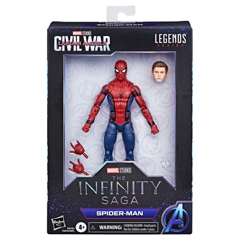 FIGURA SPIDERMAN CAPITAN AMERICA HASBRO THE INFINITY SAGA MARVEL 15CM FIGURA SPIDERMAN CAPITAN AMERICA HASBRO THE INFINITY SAGA MARVEL 15CM