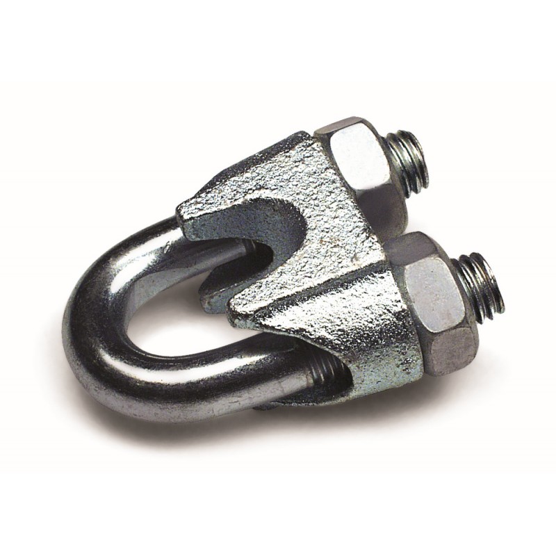 SUJETACABLE GALVANIZADO PARA CABLE Ø 45 - DIN 741 5 PZ UNIQ SUJETACABLE GALVANIZADO PARA CABLE Ø 45 - DIN 741 5 PZ UNIQ