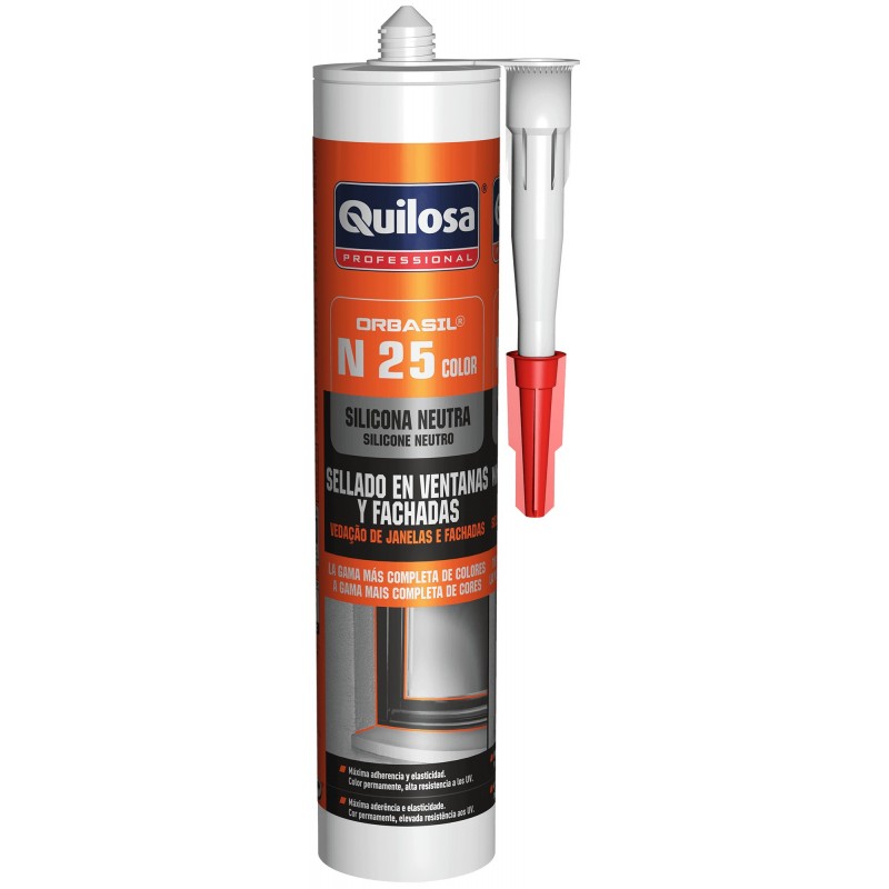 SILICONA NEUTRA CONSTRUCCION ORBASIL N-25 300 ML BRONCE QUIL SILICONA NEUTRA CONSTRUCCION ORBASIL N-25 300 ML BRONCE QUIL