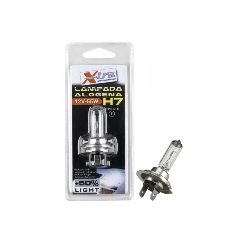 LAMPARA AUTOMOVIL 12V-55W H7 HALOGENA FARO DELANTERO LUZ BLA LAMPARA AUTOMOVIL 12V-55W H7 HALOGENA FARO DELANTERO LUZ BLA