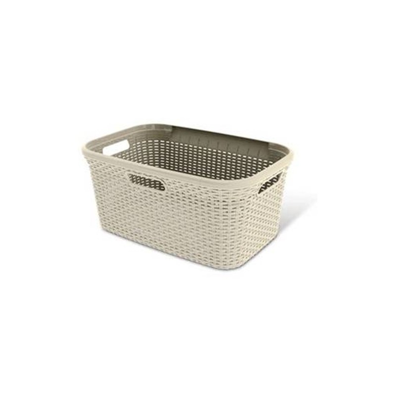 CESTA ROPA NATURAL STYLE 45L BLANCO CESTA ROPA NATURAL STYLE 45L BLANCO