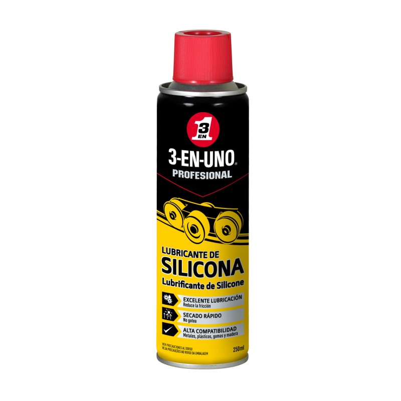 LUBRICANTE DE SILICONA SPRAY 250 ML 3 EN 1 LUBRICANTE DE SILICONA SPRAY 250 ML 3 EN 1