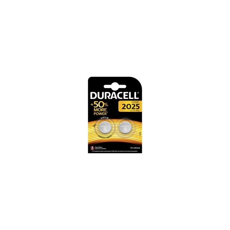 PILA ESPECIAL BOTON LITIO DL-2025 BL.2 DURACELL PILA ESPECIAL BOTON LITIO DL-2025 BL.2 DURACELL