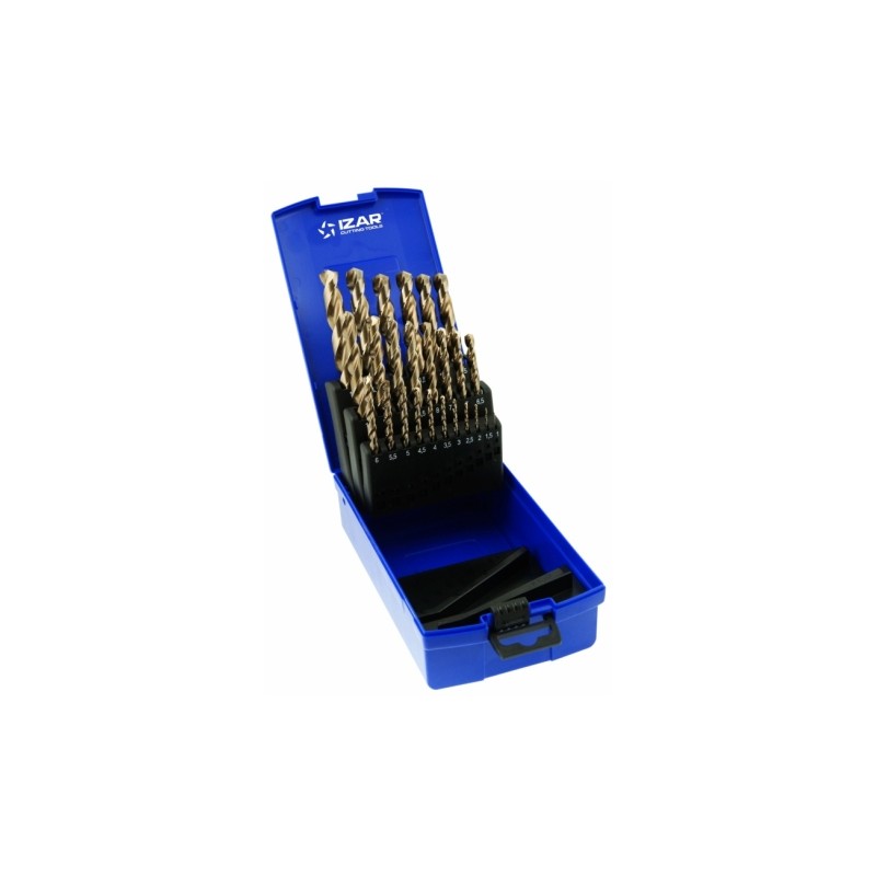 BROCA HSS COBALTO DIN 338 N JGO 25 UDS 1456/1-13 MM IZAR BROCA HSS COBALTO DIN 338 N JGO 25 UDS 1456/1-13 MM IZAR