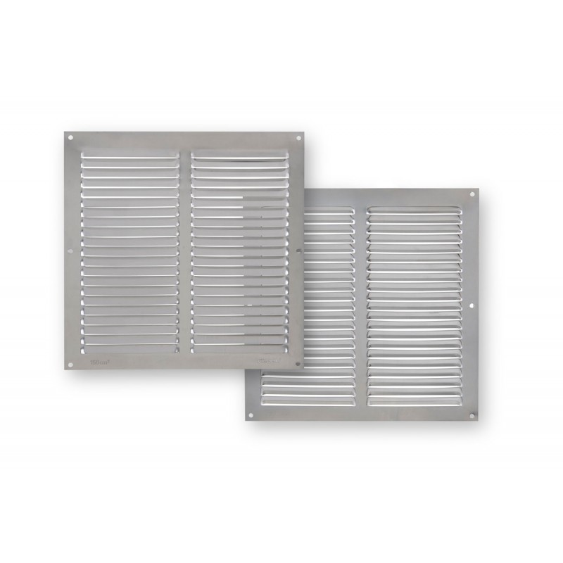 REJILLA VENTILACION SIN BORDE ALUMINIO NATURAL 25 X 25CM FEPRE REJILLA VENTILACION SIN BORDE ALUMINIO NATURAL 25 X 25CM FEPRE