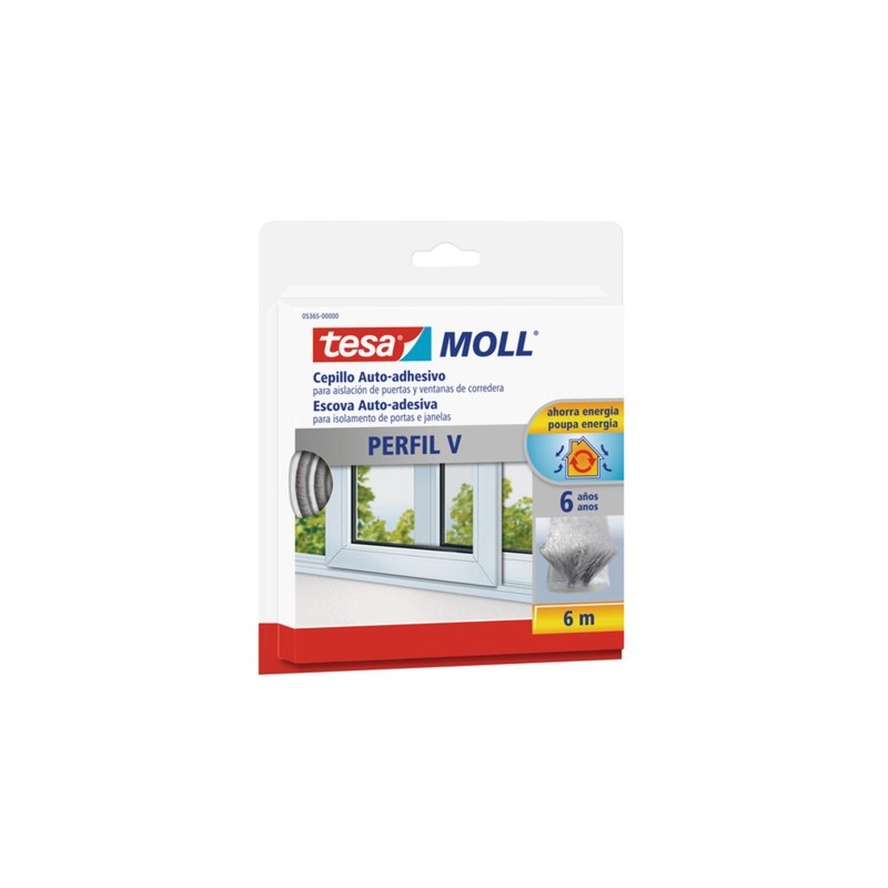 BURLETE CEPILLO PERFIL V GRIS 5 M TESAMOLL TESA MOLL BURLETE CEPILLO PERFIL V GRIS 5 M TESAMOLL TESA MOLL