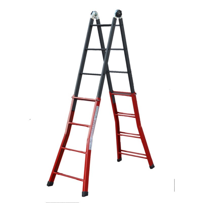 ESCALERA IND.MULT TIJERA 3,60MT 8+8 TELESC ACERO SERAFINA SV SVELT ESCALERA IND.MULT TIJERA 3,60MT 8+8 TELESC ACERO SERAFINA SV SVELT