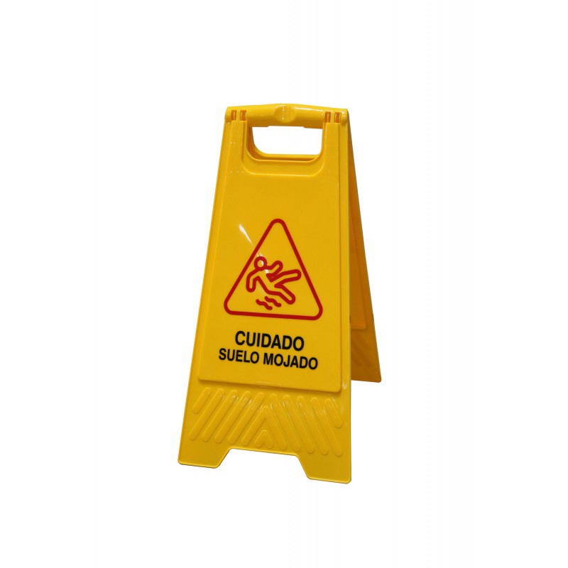 CARTEL SEÑALIZACION 61X30CM PELIGRO SUELO MOJADO AMARILLO NI NIVEL CARTEL SEÑALIZACION 61X30CM PELIGRO SUELO MOJADO AMARILLO NI NIVEL