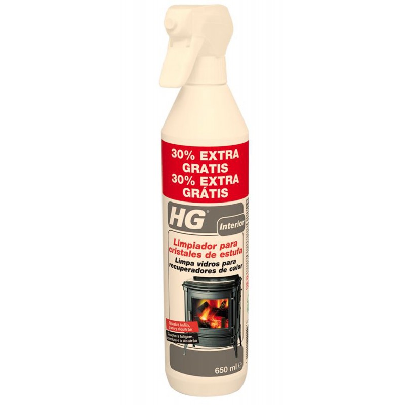 LIMPIADOR CRISTAL ESTUFAS Y CHIMENEAS 500 ML + 30% HG LIMPIADOR CRISTAL ESTUFAS Y CHIMENEAS 500 ML + 30% HG