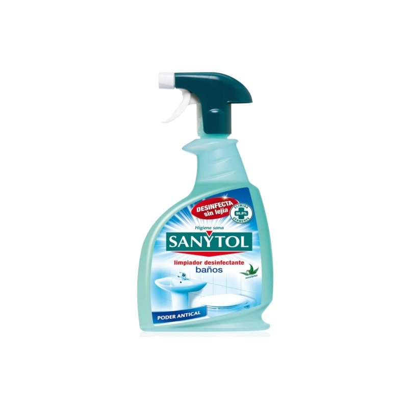 LIMPIADOR DESINFECTANTE BAÑOS 750 ML PISTOLA SANYTOL LIMPIADOR DESINFECTANTE BAÑOS 750 ML PISTOLA SANYTOL