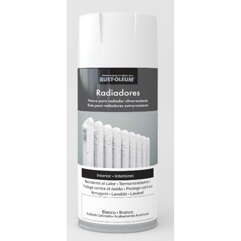 ESMALTE RADIADORES SPRAY SATINADO 400 ML BLANCO RUST-OLEUM ESMALTE RADIADORES SPRAY SATINADO 400 ML BLANCO RUST-OLEUM
