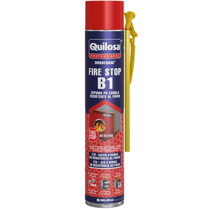 ESPUMA POLIURETANO IGNIFUGA FIRE STOP CANULA 750 ML QUILOSA ESPUMA POLIURETANO IGNIFUGA FIRE STOP CANULA 750 ML QUILOSA