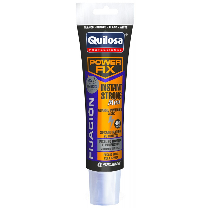 ADHESIVO DE MONTAJE POWER FIX INSTANT STRONG 150 GR BLANCO QUILOSA ADHESIVO DE MONTAJE POWER FIX INSTANT STRONG 150 GR BLANCO QUILOSA