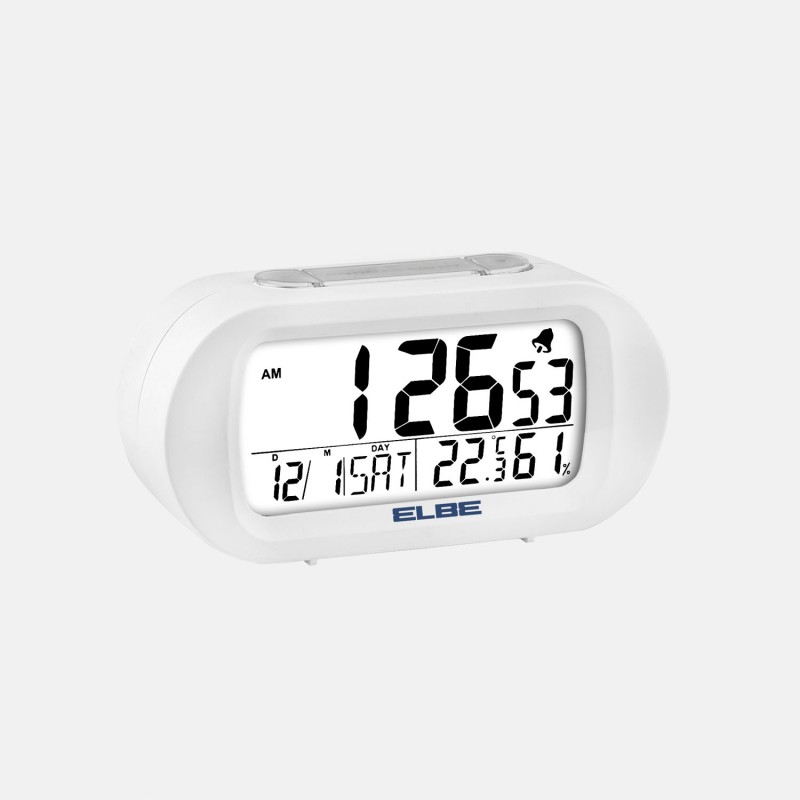 RELOJ DESPERTADOR CON TERMOMETRO ELBE RELOJ DESPERTADOR CON TERMOMETRO ELBE