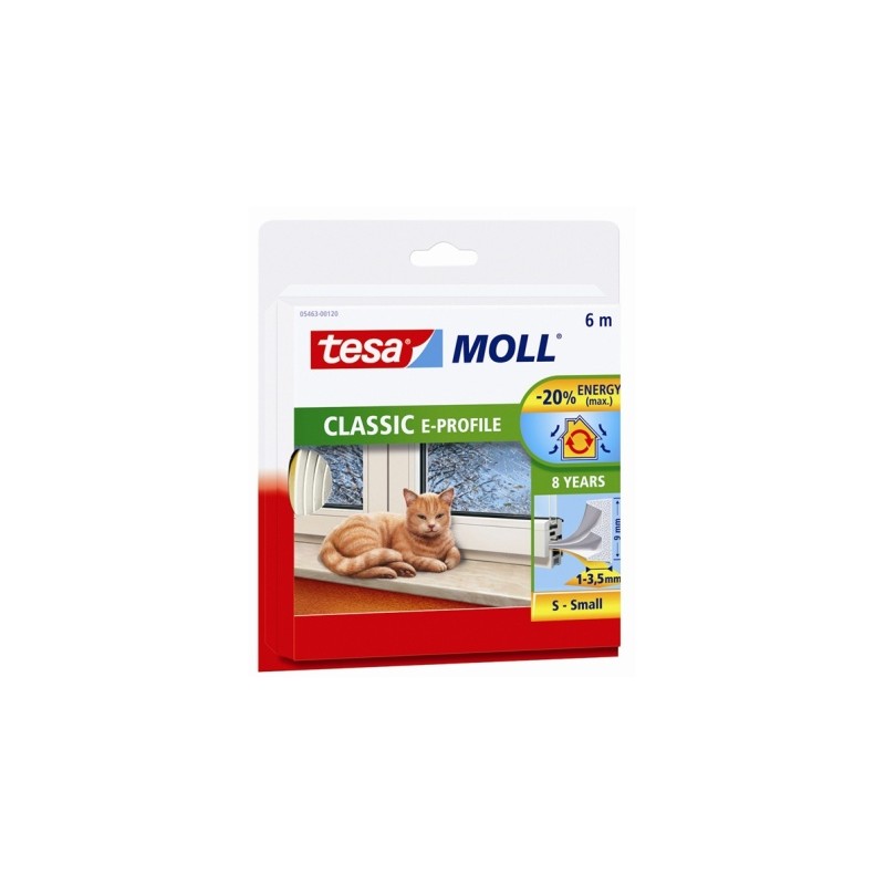 BURLETE CAUCHO PERFIL E BLANCO 6 M X 9 MM TESAMOLL TESA MOLL BURLETE CAUCHO PERFIL E BLANCO 6 M X 9 MM TESAMOLL TESA MOLL