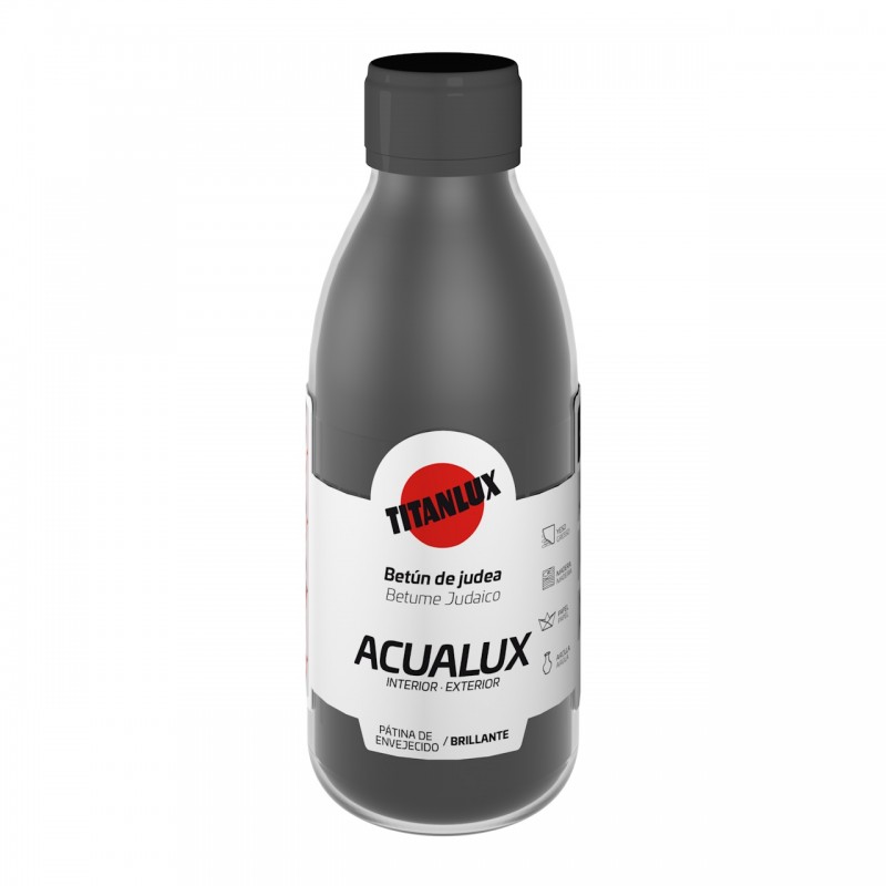 BETUN DE JUDEA ACUALUX BRILLANTE 250 ML MARRON OSCURO TITANLUX BETUN DE JUDEA ACUALUX BRILLANTE 250 ML MARRON OSCURO TITANLUX