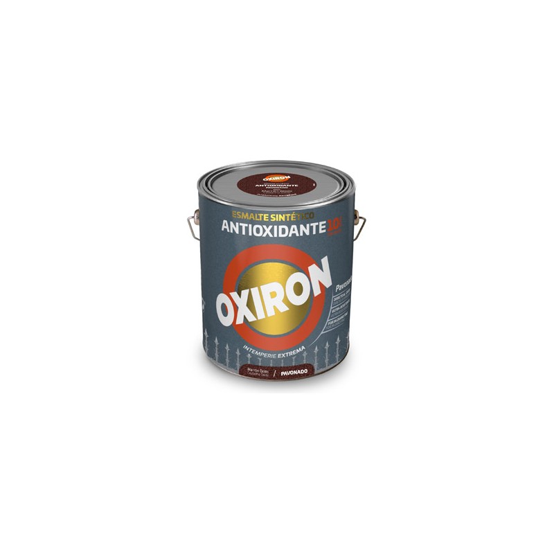 ESMALTE ANTIOXIDANTE OXIRON PAVONADO 4 L MARRON OXIDO TITAN ESMALTE ANTIOXIDANTE OXIRON PAVONADO 4 L MARRON OXIDO TITAN