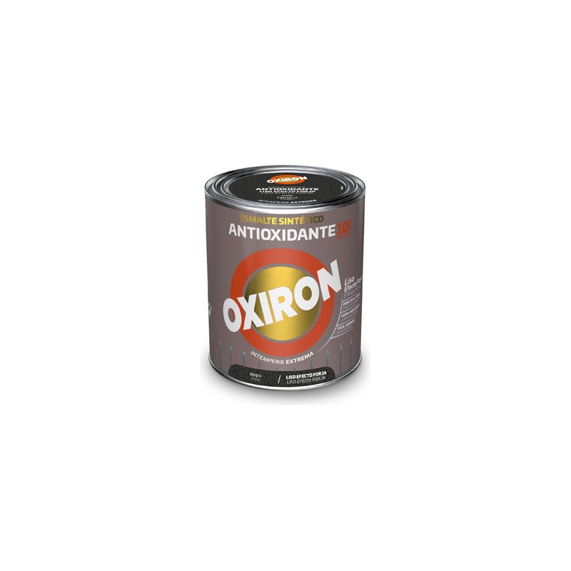ESMALTE ANTIOXIDANTE OXIRON LISO EFECTO FORJA 750 ML NEGRO TITAN ESMALTE ANTIOXIDANTE OXIRON LISO EFECTO FORJA 750 ML NEGRO TITAN