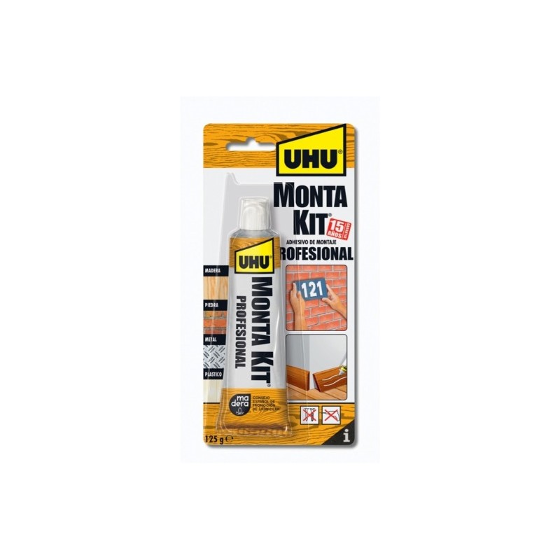 ADHESIVO MONTAJE MONTA KIT PROFESIONAL 125 GR UHU ADHESIVO MONTAJE MONTA KIT PROFESIONAL 125 GR UHU