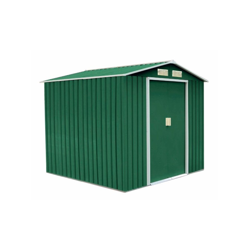 CASETA METALICA 10,98 M² 340 X 319 X 210 CM VERDE NATUUR CASETA METALICA 10,98 M² 340 X 319 X 210 CM VERDE NATUUR