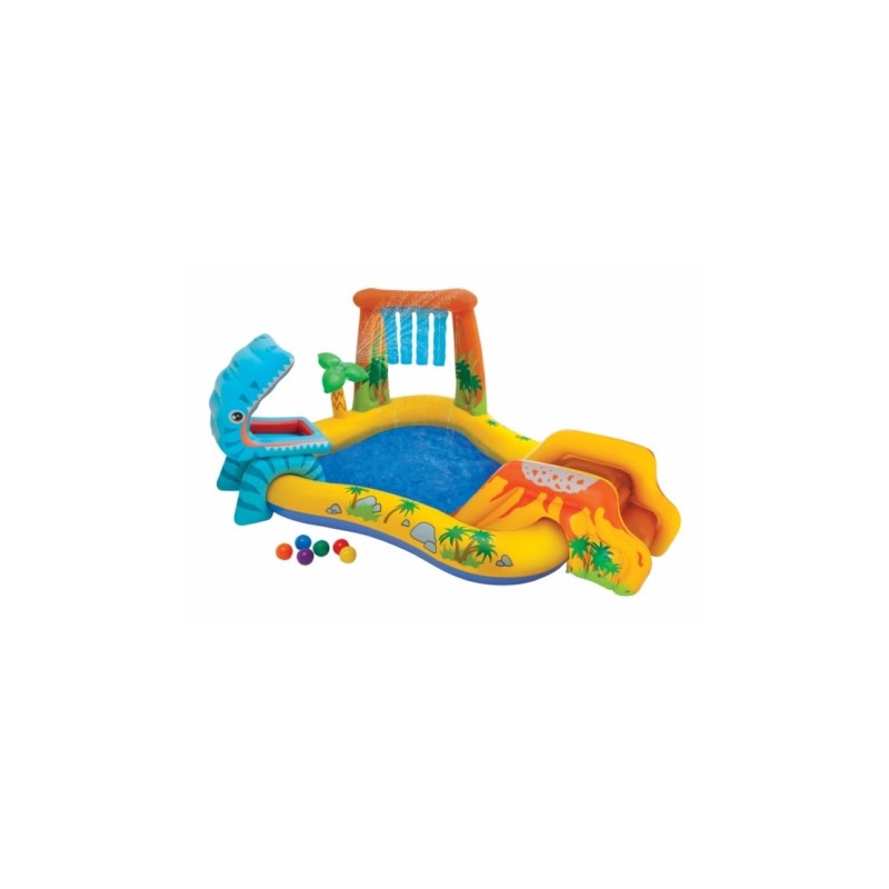 PISCINA HINCHABLE DINOSAURIO 249 X 191 X 109 CM INTEX PISCINA HINCHABLE DINOSAURIO 249 X 191 X 109 CM INTEX
