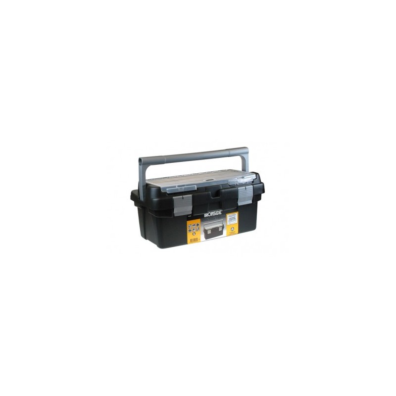 CAJA HERRAMIENTAS ABS NEGRO PROFESIONAL 400 X 225 X 190 MM ASA PLASTICO IRONSIDE CAJA HERRAMIENTAS ABS NEGRO PROFESIONAL 400 X 225 X 190 MM ASA PLASTICO IRONSIDE